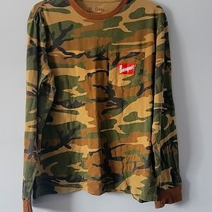 Camo long sleeve t-shirt, Brixton, Coors light